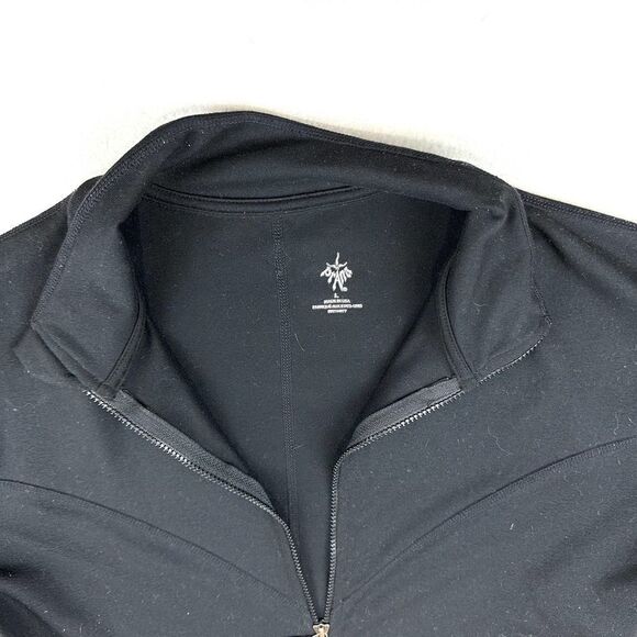 Prana Jet Black Full Zip Lightweight Athleisure Jacket Women’s L‎ - Picture 3 of 10